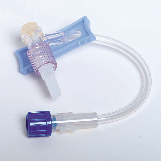 Set Extension 5 Inch Tubing 1 Port 0.9 mL Priming Volume DEHP-Free Interlink I.V. Standard Bore Male LL Adapter Slide Clamp Needleless port without filter  (1/EA 50/BX 4BX/CS) by Baxter  ID 2N3375